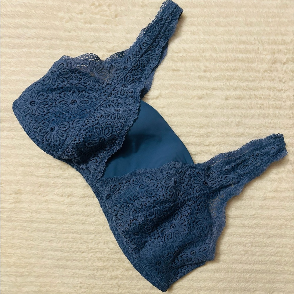 2 aerie Barlettes 1 Purple LG 1 Strapless Green XLG - Picture 2 of 9